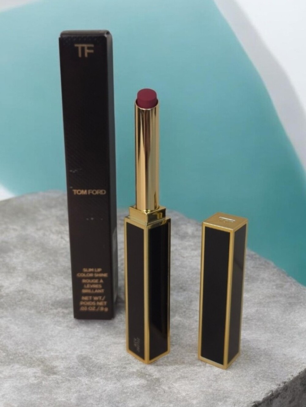 Tom Ford Slim Lip Color Shine Lipstick - 153 Velvet Tux (Retired Color) NIB